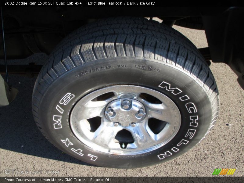 Patriot Blue Pearlcoat / Dark Slate Gray 2002 Dodge Ram 1500 SLT Quad Cab 4x4