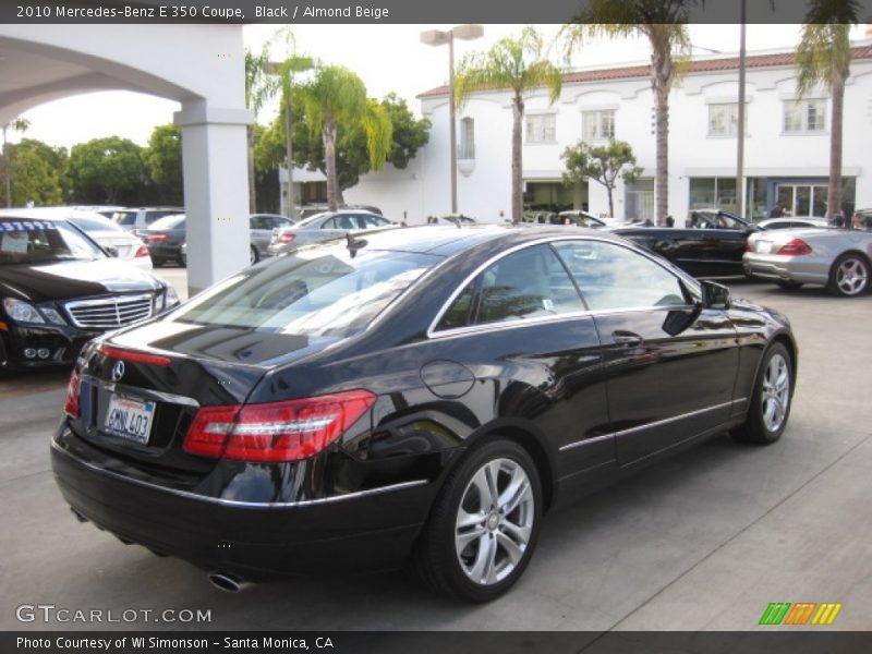 Black / Almond Beige 2010 Mercedes-Benz E 350 Coupe
