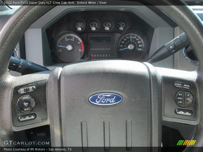 Oxford White / Steel 2012 Ford F350 Super Duty XLT Crew Cab 4x4