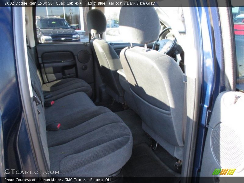 Patriot Blue Pearlcoat / Dark Slate Gray 2002 Dodge Ram 1500 SLT Quad Cab 4x4