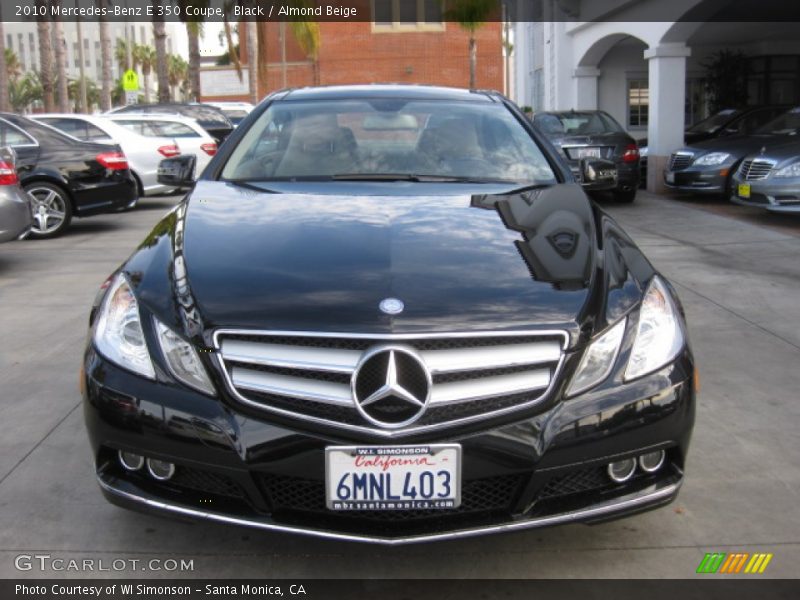 Black / Almond Beige 2010 Mercedes-Benz E 350 Coupe
