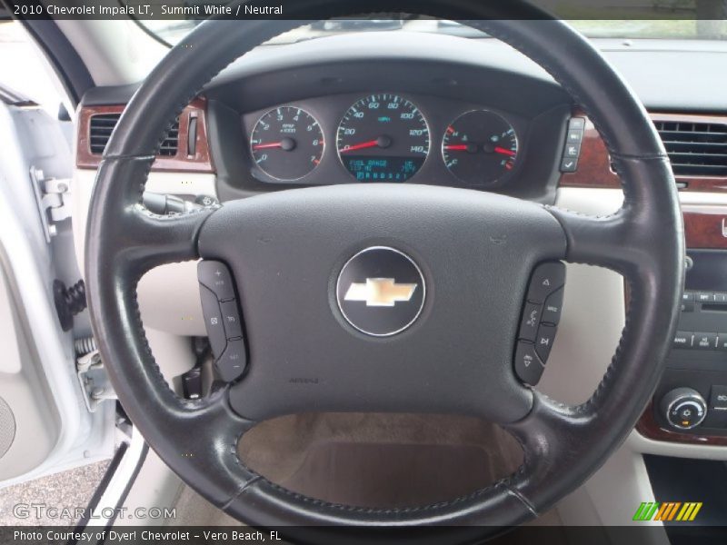 Summit White / Neutral 2010 Chevrolet Impala LT