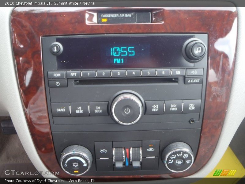 Summit White / Neutral 2010 Chevrolet Impala LT