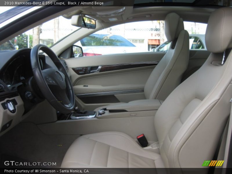 Black / Almond Beige 2010 Mercedes-Benz E 350 Coupe