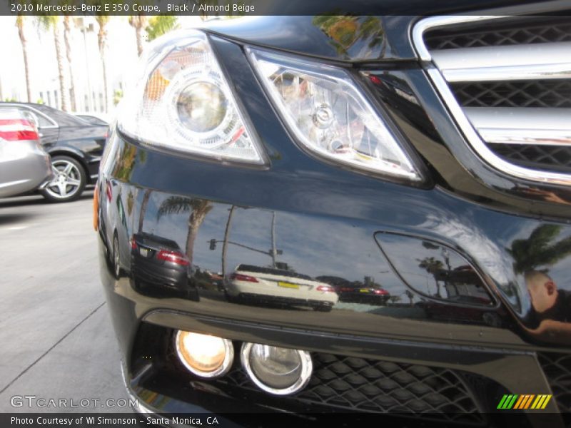 Black / Almond Beige 2010 Mercedes-Benz E 350 Coupe