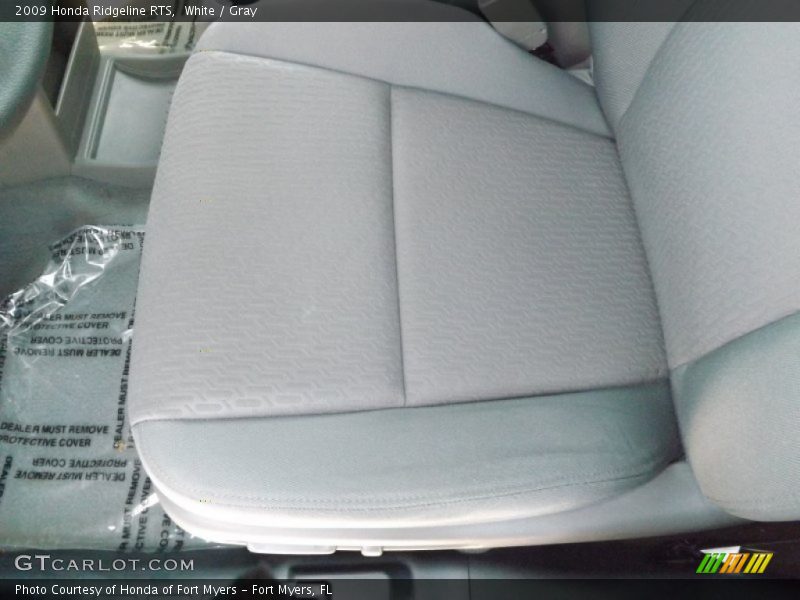 White / Gray 2009 Honda Ridgeline RTS