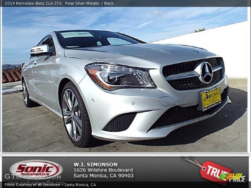 Polar Silver Metallic / Black 2014 Mercedes-Benz CLA 250
