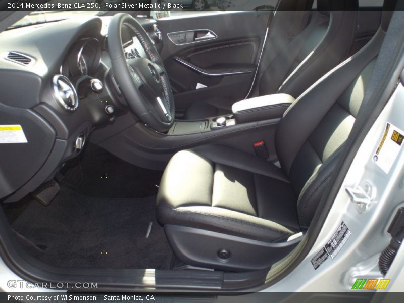 Polar Silver Metallic / Black 2014 Mercedes-Benz CLA 250