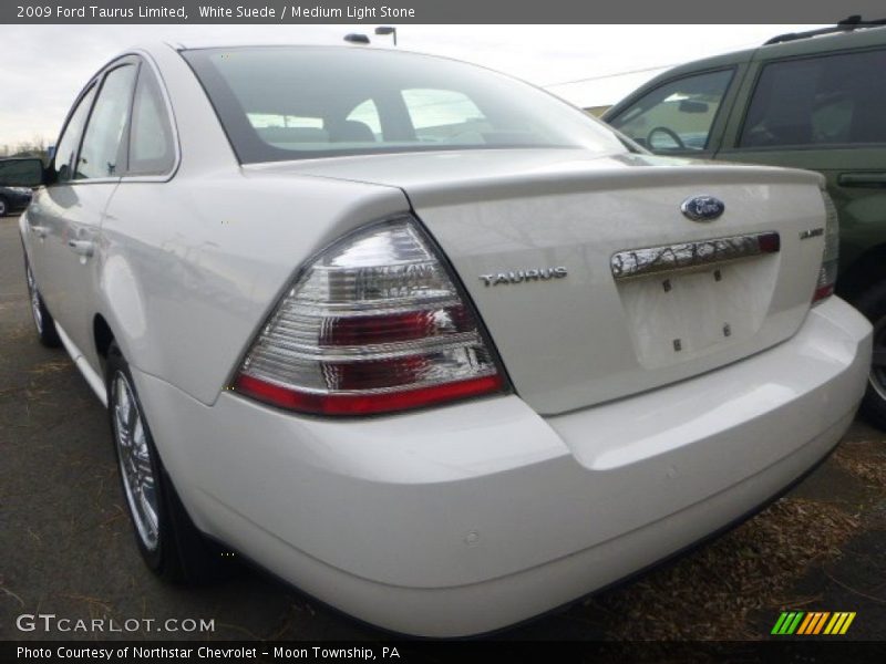 White Suede / Medium Light Stone 2009 Ford Taurus Limited