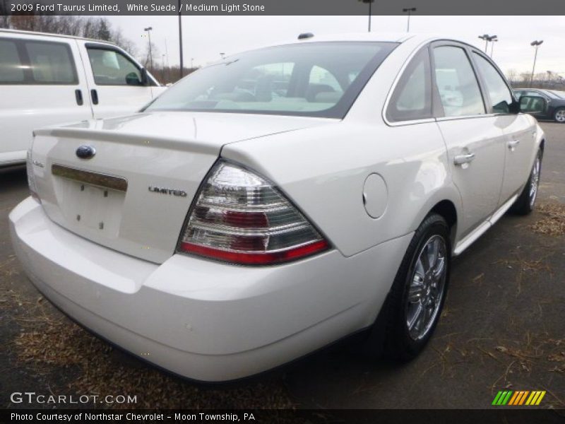 White Suede / Medium Light Stone 2009 Ford Taurus Limited