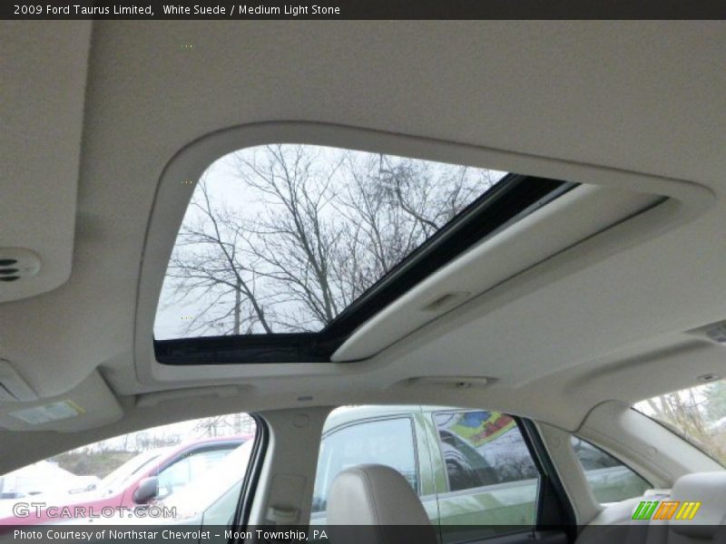 White Suede / Medium Light Stone 2009 Ford Taurus Limited