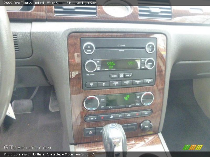 White Suede / Medium Light Stone 2009 Ford Taurus Limited