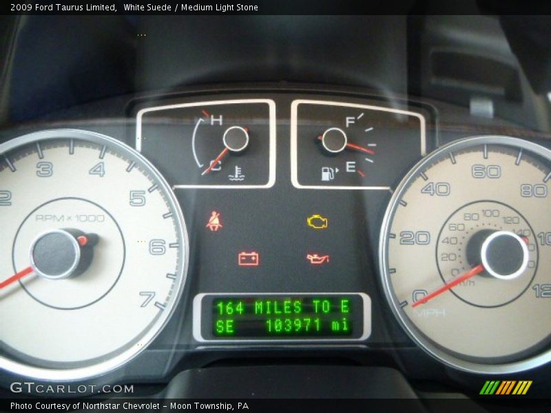 White Suede / Medium Light Stone 2009 Ford Taurus Limited