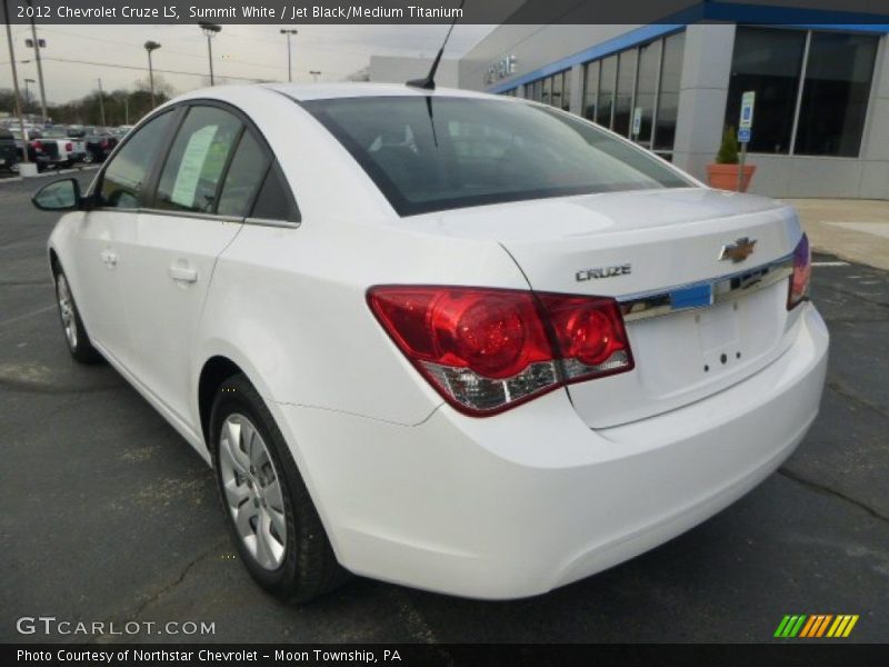 Summit White / Jet Black/Medium Titanium 2012 Chevrolet Cruze LS