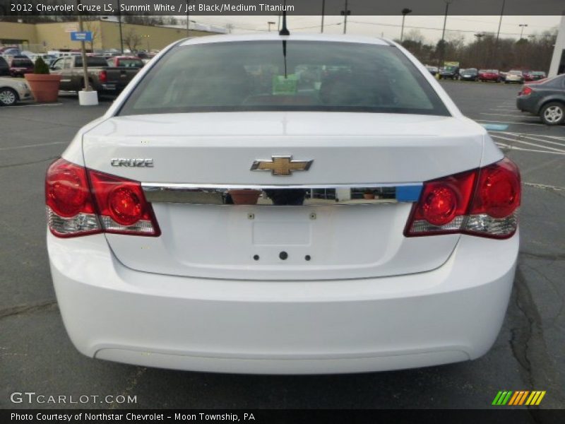 Summit White / Jet Black/Medium Titanium 2012 Chevrolet Cruze LS