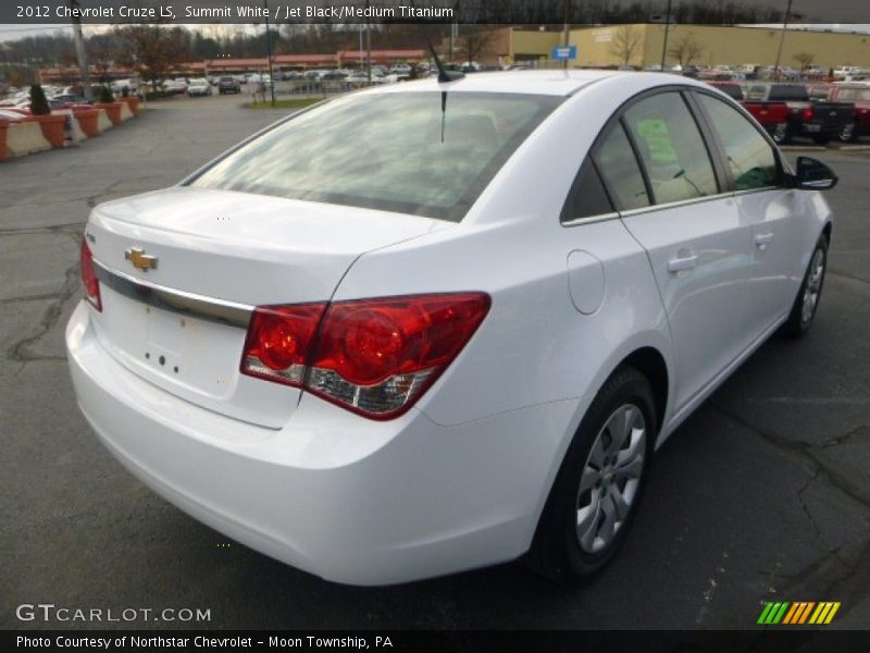 Summit White / Jet Black/Medium Titanium 2012 Chevrolet Cruze LS