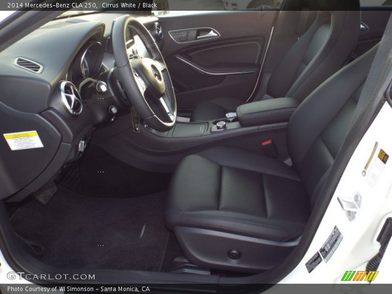 Cirrus White / Black 2014 Mercedes-Benz CLA 250