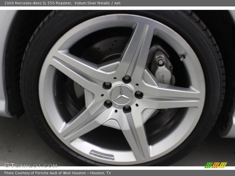 Iridium Silver Metallic / Ash 2009 Mercedes-Benz SL 550 Roadster