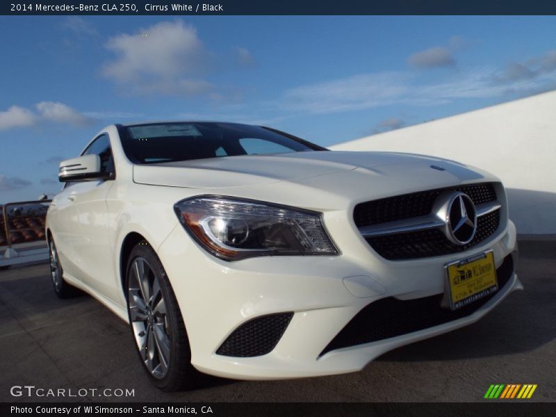Cirrus White / Black 2014 Mercedes-Benz CLA 250