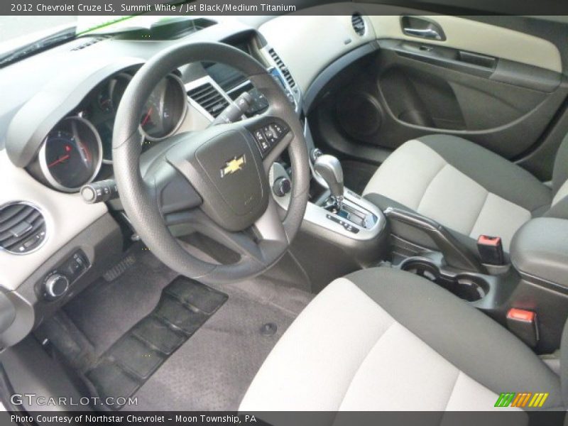 Summit White / Jet Black/Medium Titanium 2012 Chevrolet Cruze LS