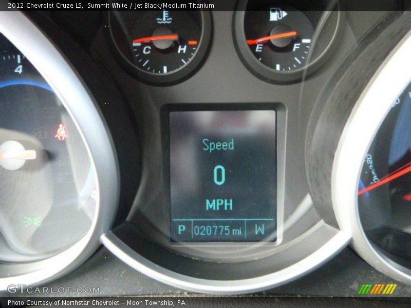 Summit White / Jet Black/Medium Titanium 2012 Chevrolet Cruze LS