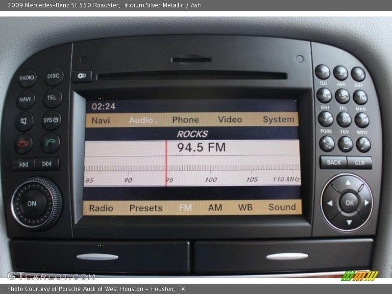 Iridium Silver Metallic / Ash 2009 Mercedes-Benz SL 550 Roadster