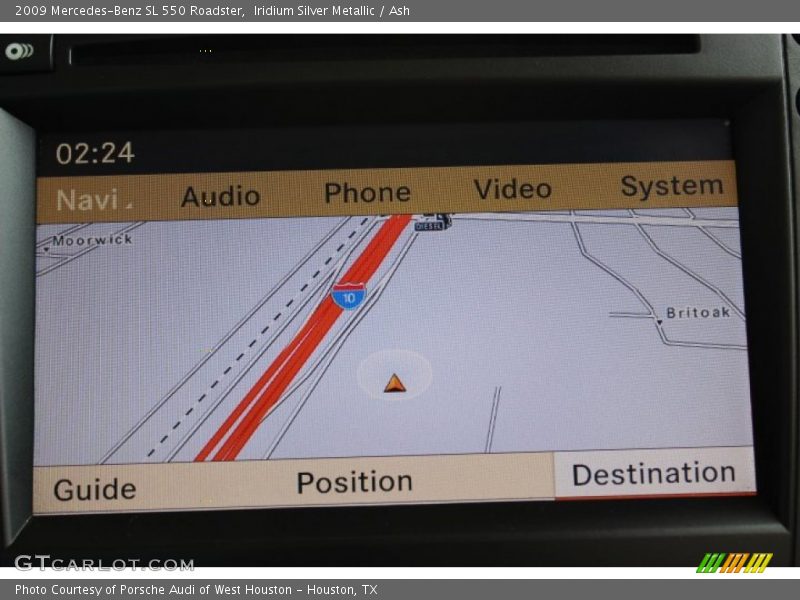 Iridium Silver Metallic / Ash 2009 Mercedes-Benz SL 550 Roadster