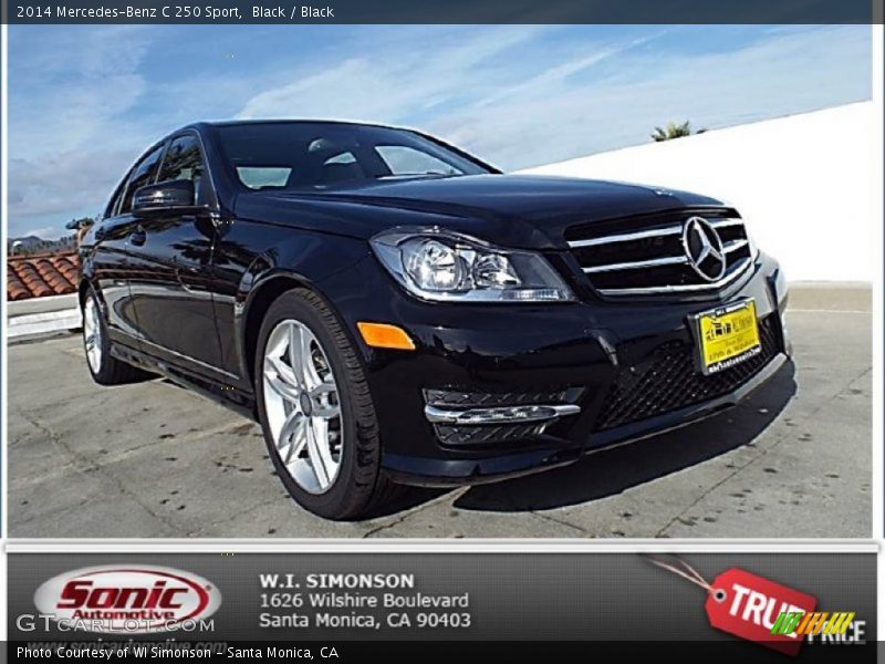 Black / Black 2014 Mercedes-Benz C 250 Sport