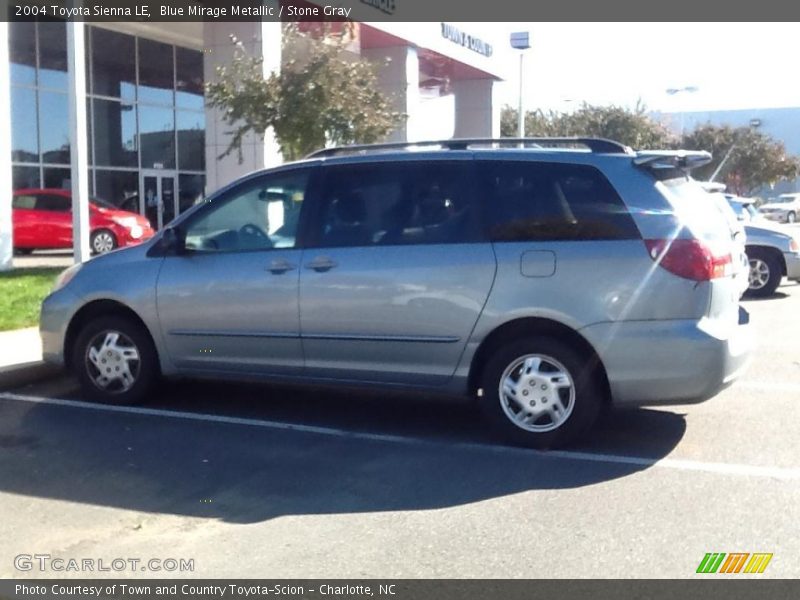 Blue Mirage Metallic / Stone Gray 2004 Toyota Sienna LE