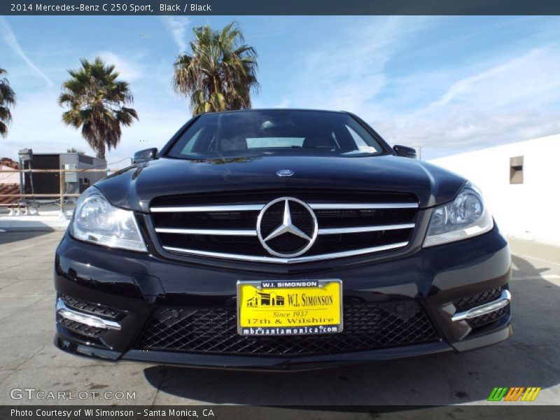 Black / Black 2014 Mercedes-Benz C 250 Sport