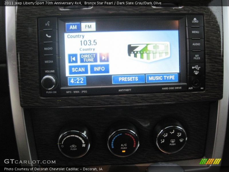Bronze Star Pearl / Dark Slate Gray/Dark Olive 2011 Jeep Liberty Sport 70th Anniversary 4x4