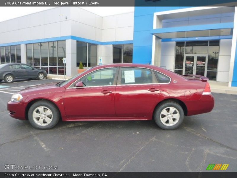 Red Jewel Tintcoat / Ebony 2009 Chevrolet Impala LT