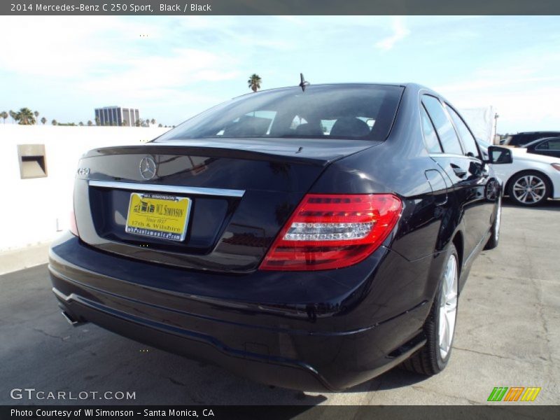 Black / Black 2014 Mercedes-Benz C 250 Sport