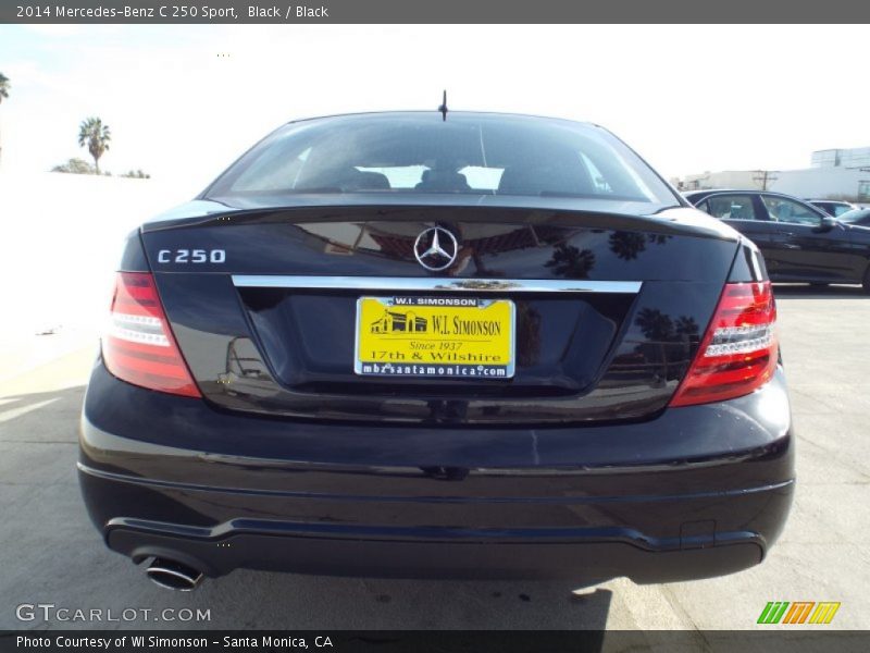 Black / Black 2014 Mercedes-Benz C 250 Sport