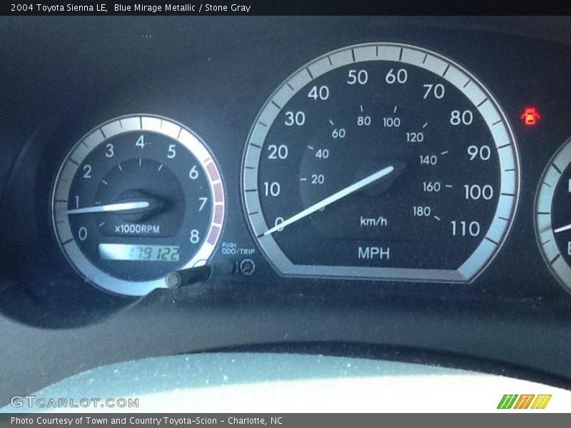 Blue Mirage Metallic / Stone Gray 2004 Toyota Sienna LE