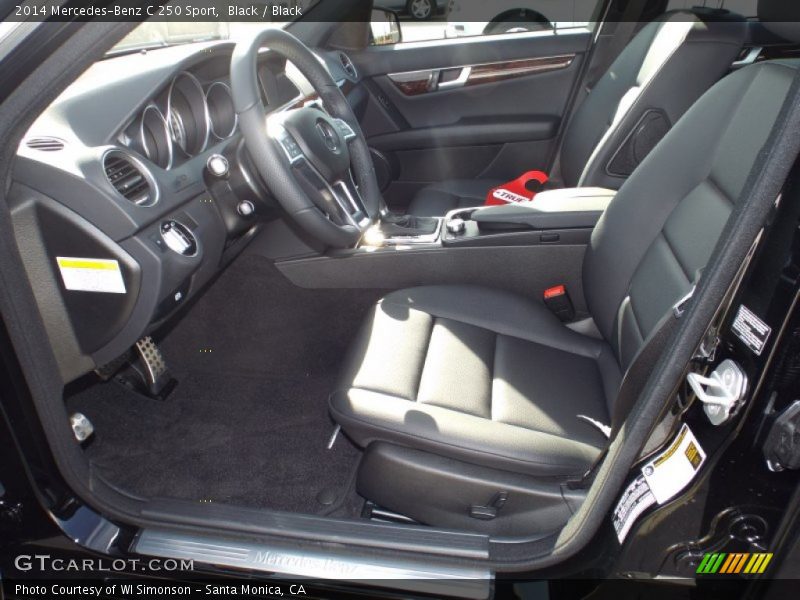 Black / Black 2014 Mercedes-Benz C 250 Sport