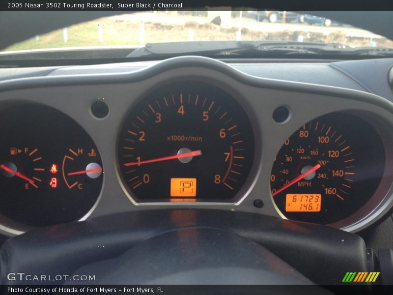 Super Black / Charcoal 2005 Nissan 350Z Touring Roadster