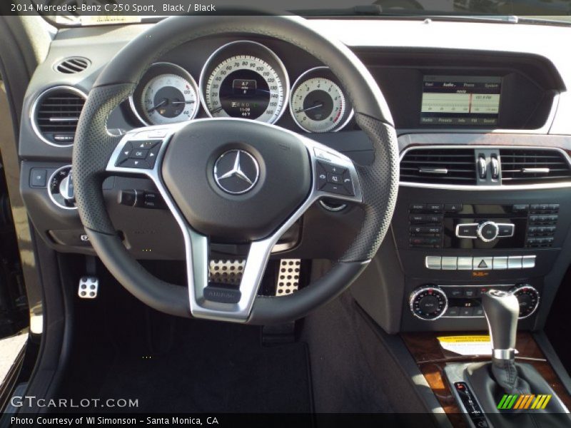 Black / Black 2014 Mercedes-Benz C 250 Sport