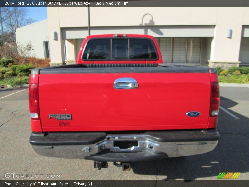 Red / Medium Flint 2004 Ford F250 Super Duty XLT SuperCab 4x4