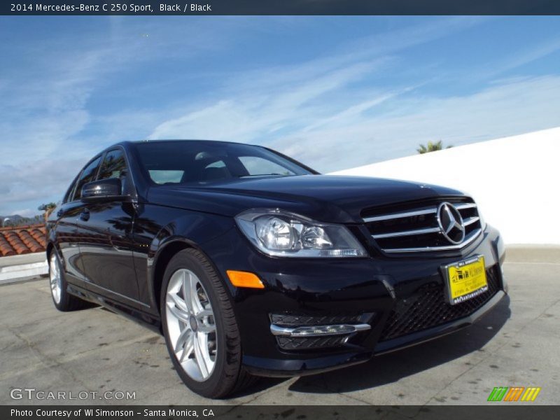 Black / Black 2014 Mercedes-Benz C 250 Sport