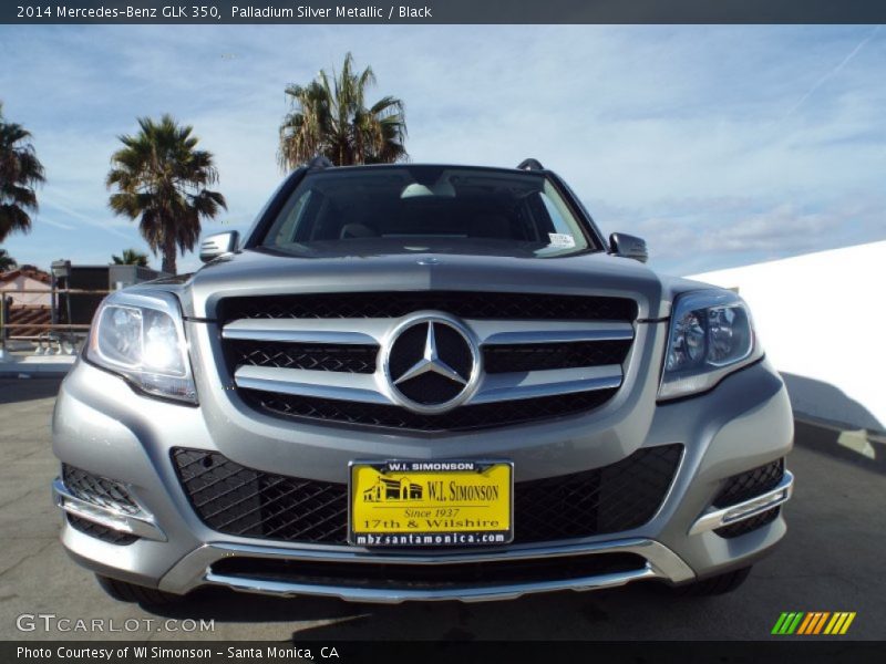 Palladium Silver Metallic / Black 2014 Mercedes-Benz GLK 350
