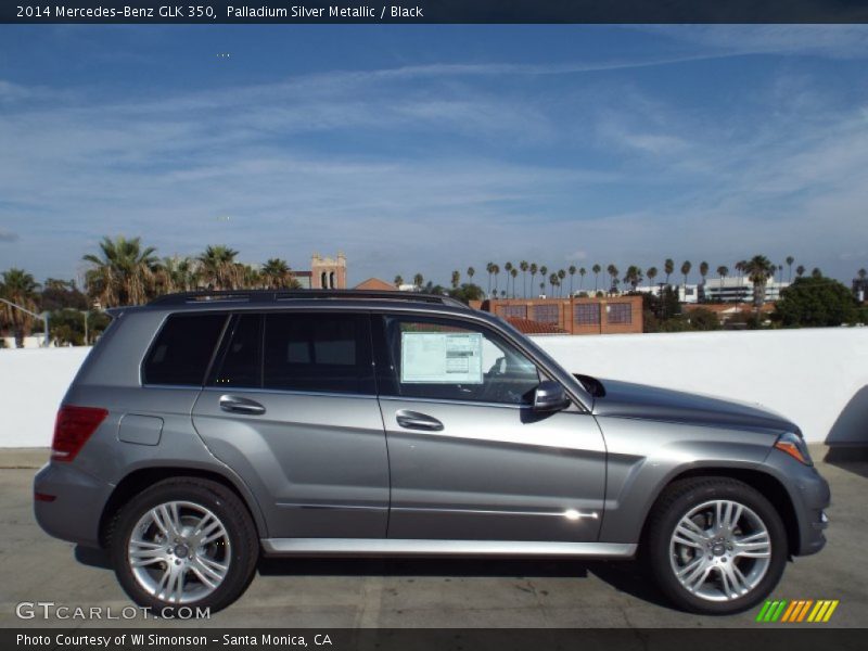 Palladium Silver Metallic / Black 2014 Mercedes-Benz GLK 350
