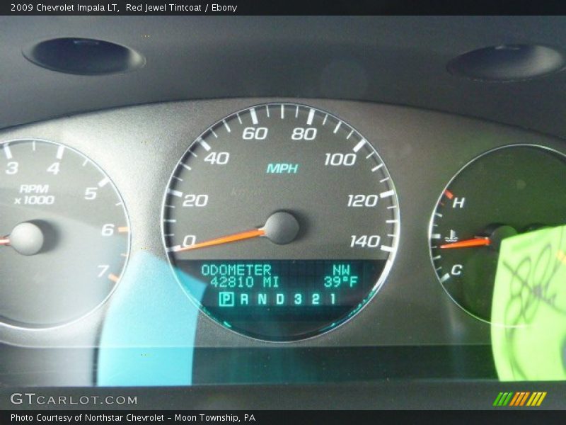 Red Jewel Tintcoat / Ebony 2009 Chevrolet Impala LT