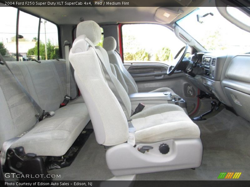 Red / Medium Flint 2004 Ford F250 Super Duty XLT SuperCab 4x4