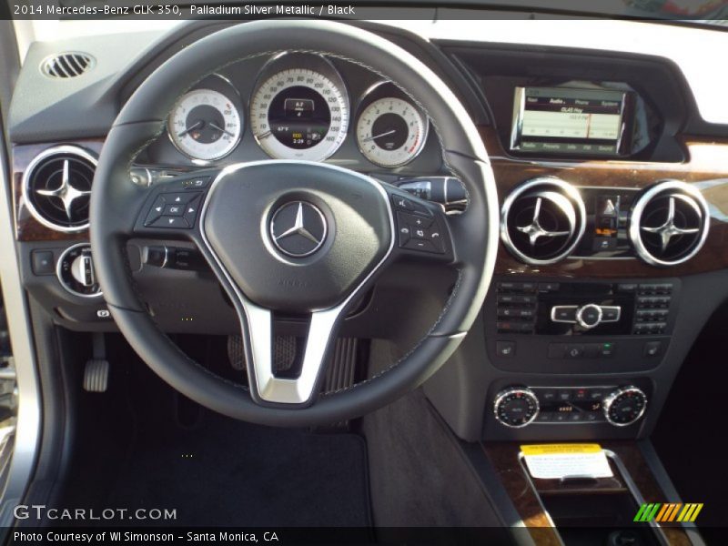 Palladium Silver Metallic / Black 2014 Mercedes-Benz GLK 350
