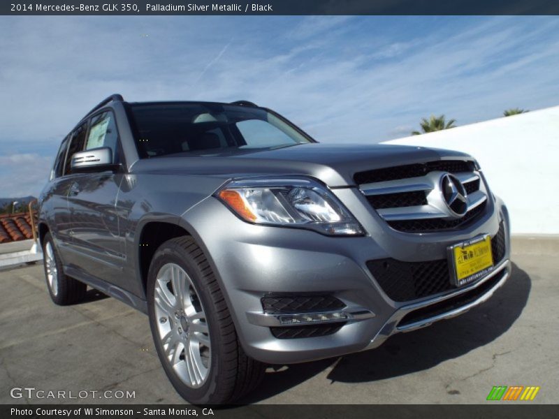 Palladium Silver Metallic / Black 2014 Mercedes-Benz GLK 350