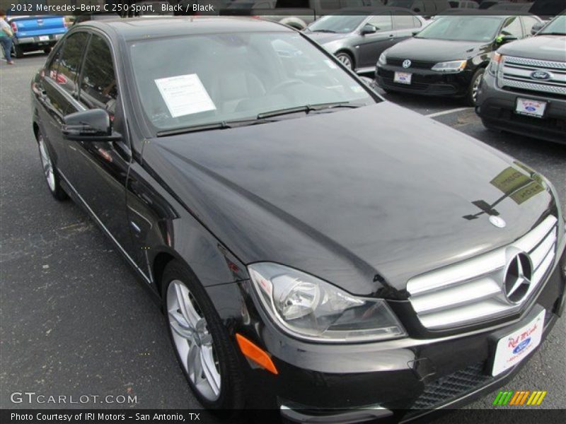 Black / Black 2012 Mercedes-Benz C 250 Sport