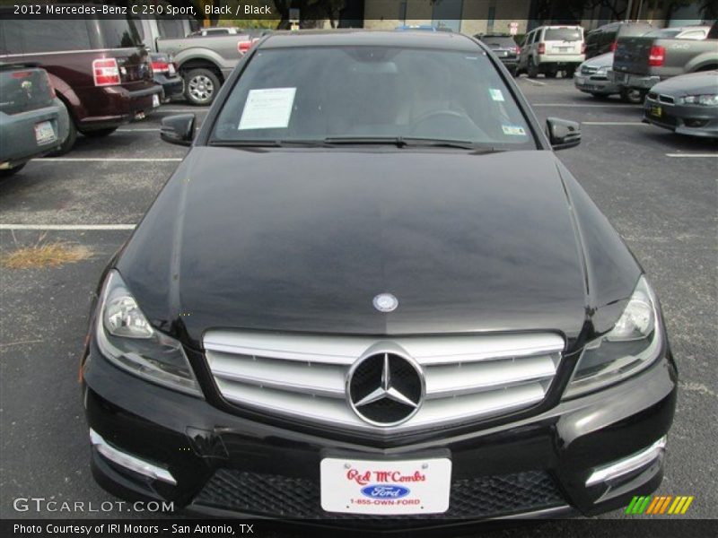 Black / Black 2012 Mercedes-Benz C 250 Sport