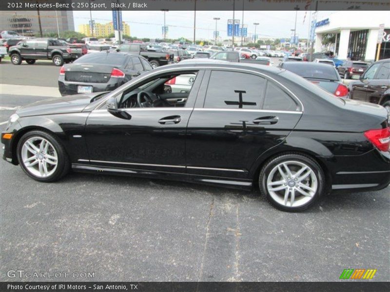 Black / Black 2012 Mercedes-Benz C 250 Sport