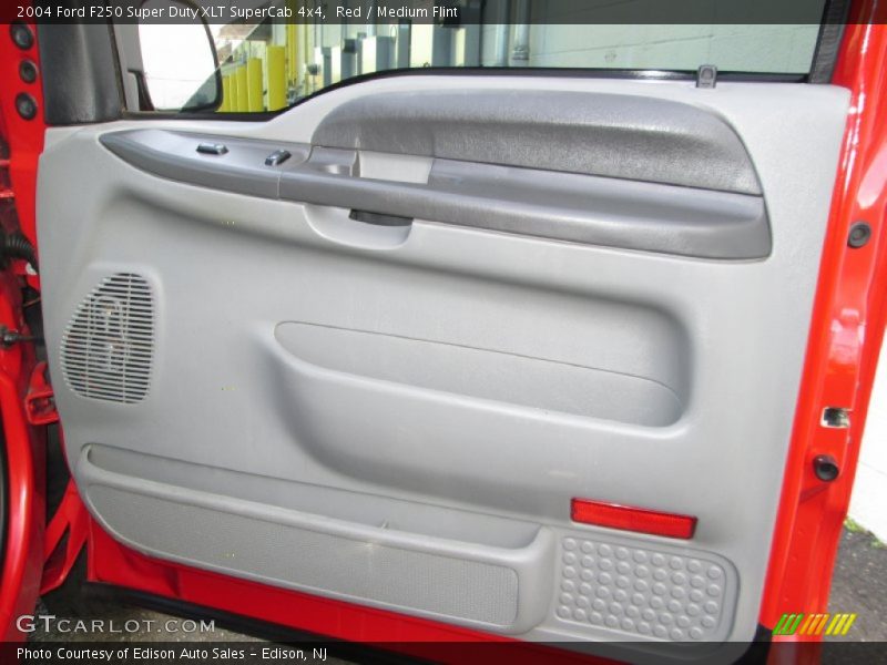 Red / Medium Flint 2004 Ford F250 Super Duty XLT SuperCab 4x4